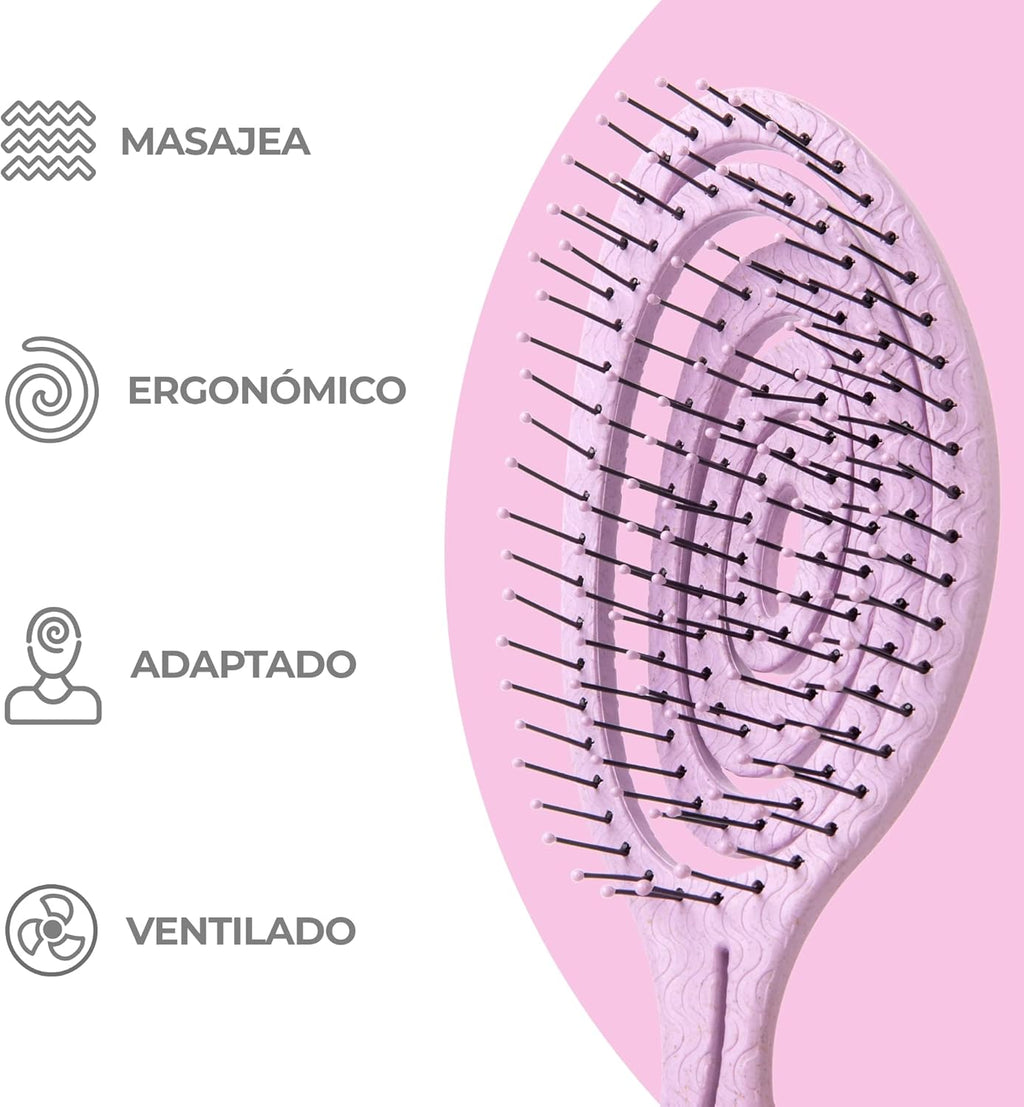 Ninabella Cepillo Pelo Antitirones - Cepillo Pelo Mojado Antirotura Para Mujer Y Hombre - Peine Antienredos Niños Y Niñas - Cepillos Para Alisar Cabello Rizado Liso O Mojado