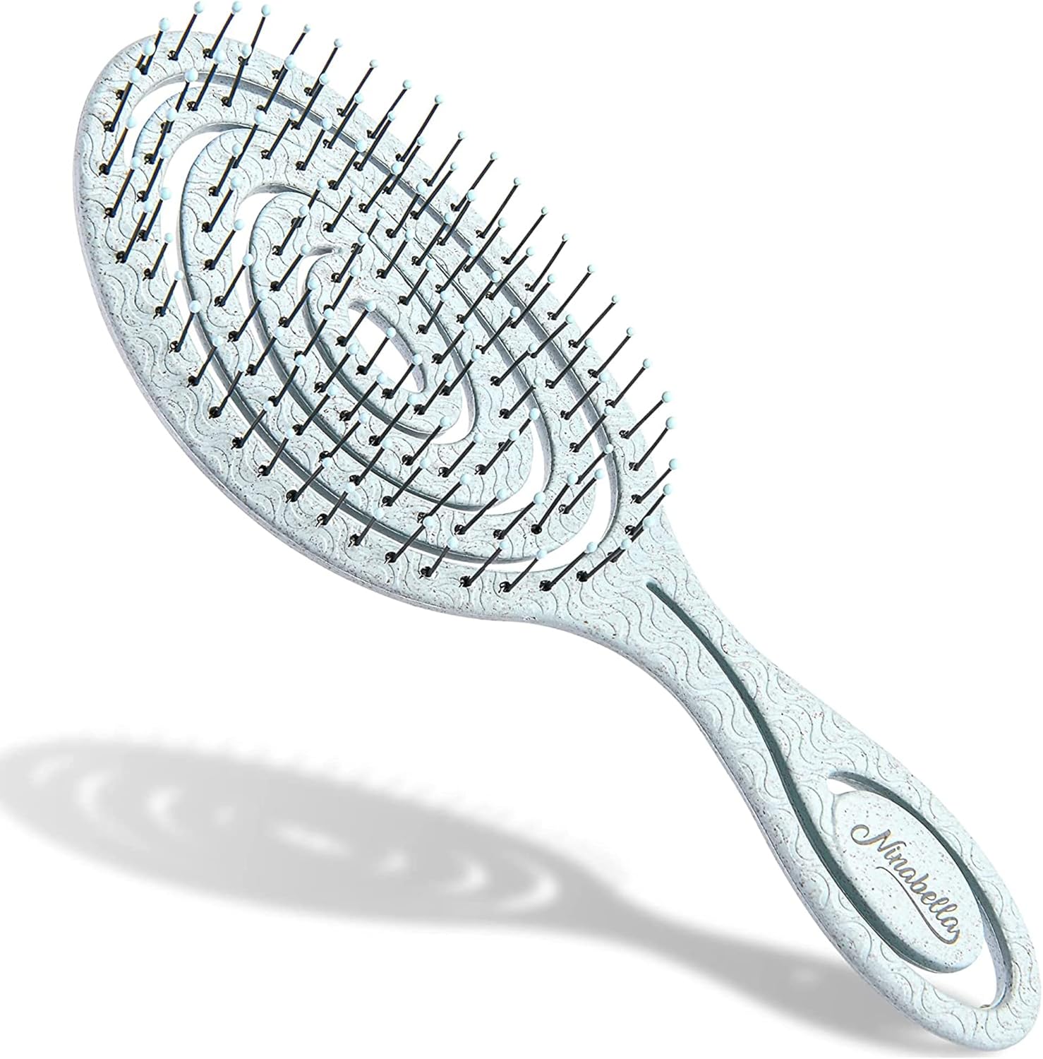 Cepillo Desenredante Espiral Ninabella — Sin Tirones para Todo Tipo de Cabello
