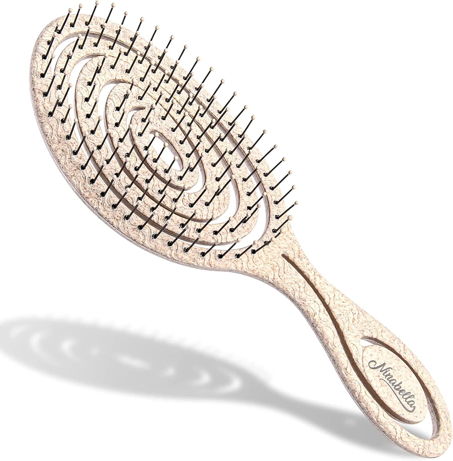 Cepillo Desenredante Espiral Ninabella — Sin Tirones para Todo Tipo de Cabello