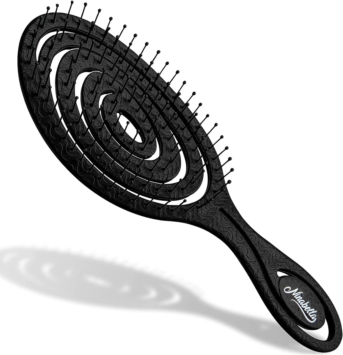 Cepillo Desenredante Espiral Ninabella — Sin Tirones para Todo Tipo de Cabello