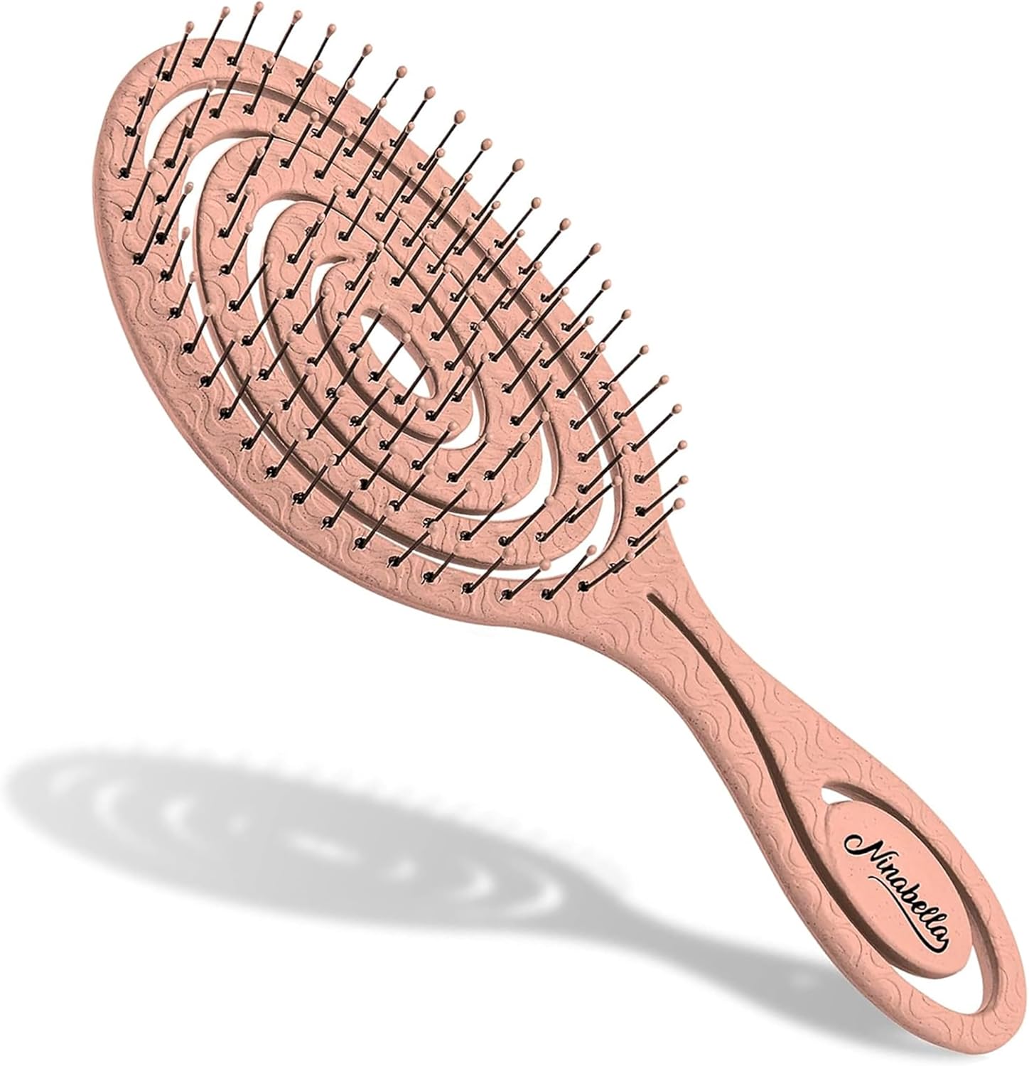 Cepillo Desenredante Espiral Ninabella — Sin Tirones para Todo Tipo de Cabello