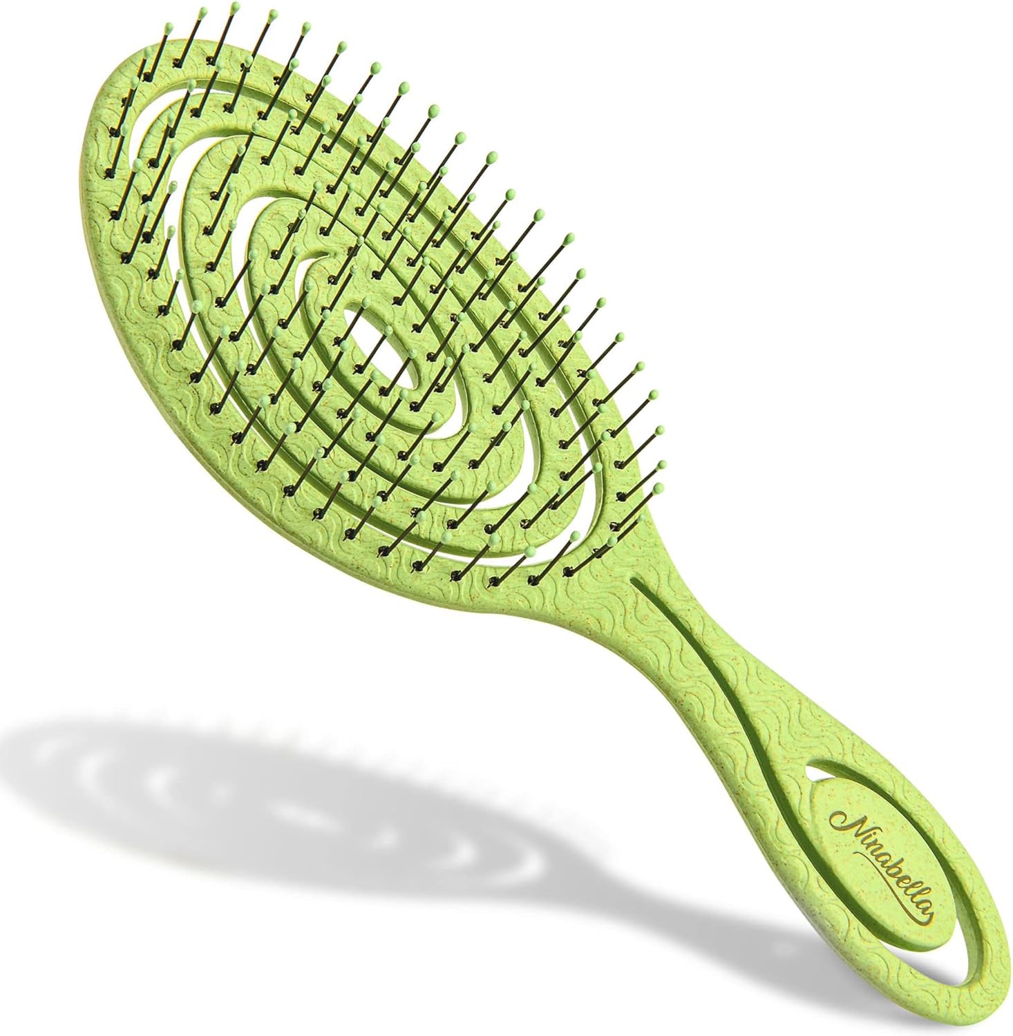 Cepillo Desenredante Espiral Ninabella — Sin Tirones para Todo Tipo de Cabello