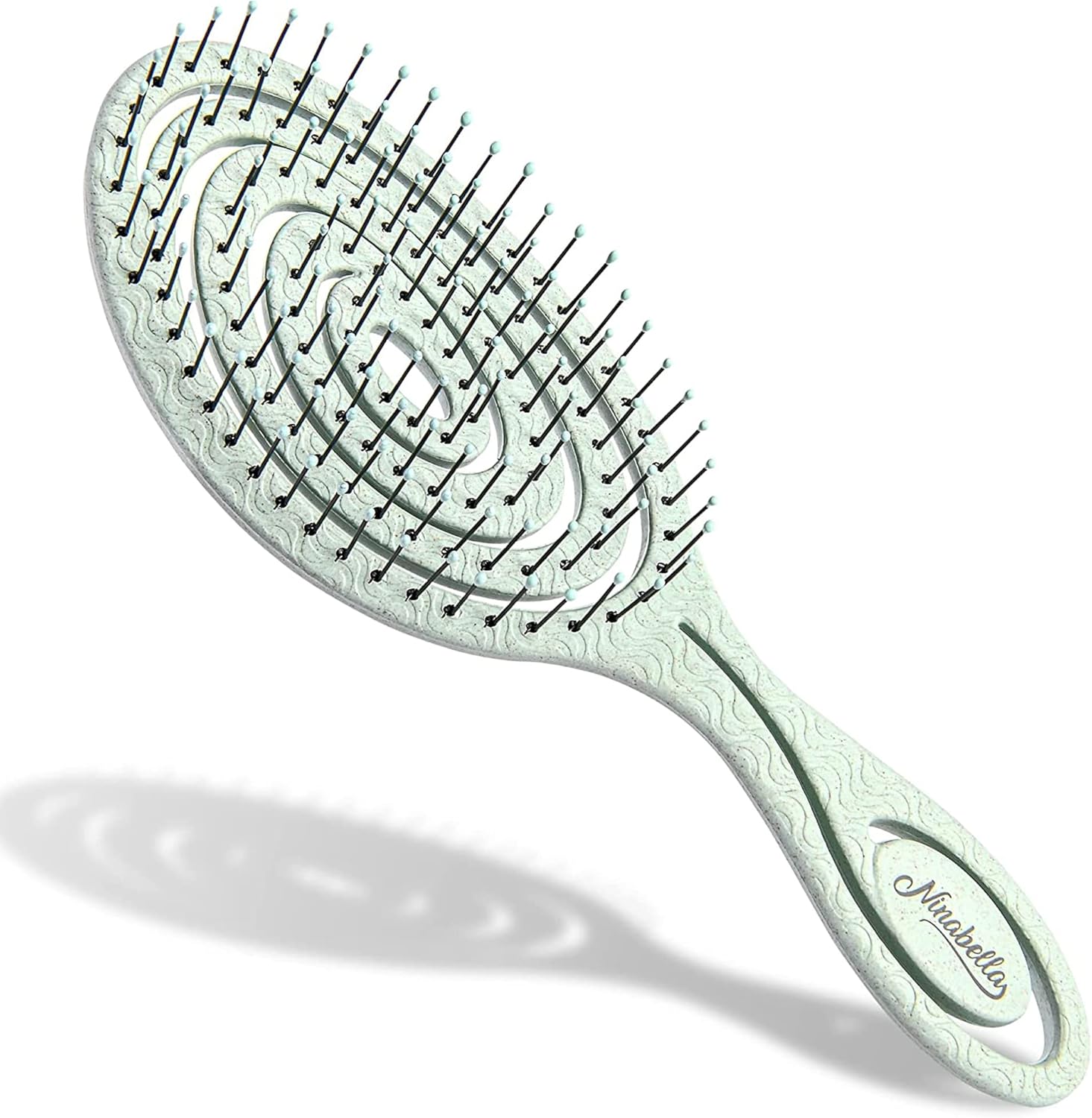 Cepillo Desenredante Espiral Ninabella — Sin Tirones para Todo Tipo de Cabello